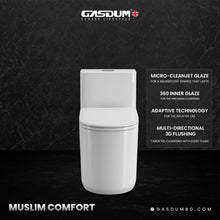 Load image into Gallery viewer, GASDUM™ ONE PIECE COMMODE-MUSLIM COMFORT
