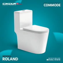 Load image into Gallery viewer, GASDUM™ ONE PIECE MODERN DESIGN CERAMIC HIGH COMMODE-ROLAND
