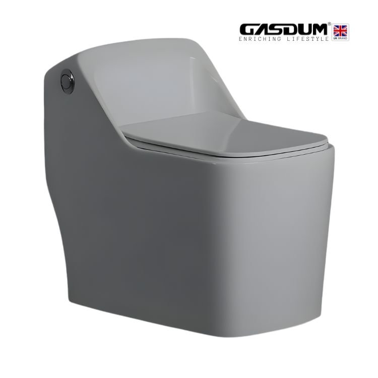 GD-2050 GRY STANDARD DESIGN CERAMIC HIGH COMMODE