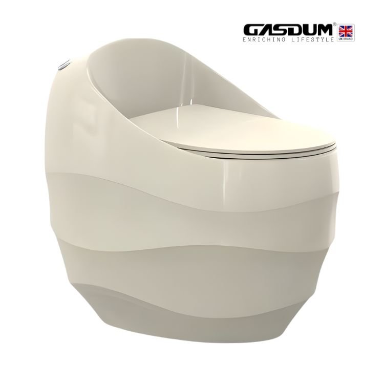 GD-3046 IVORY STANDARD DESIGN CERAMIC HIGH COMMODE