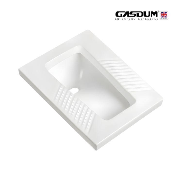 GD-91 ANTI-SLIP CERAMIC SQUATTING PAN EASTERN TOILET