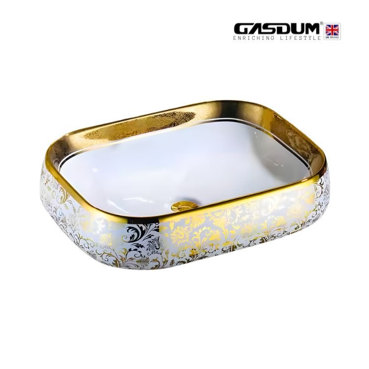 GD-9530 NEW COLORFUL DECORATIVE MARBLE COUNTER TOP BASIN