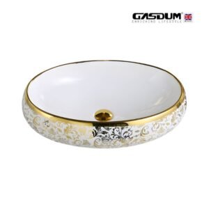 GD-9568 GOLDEN DECORATIVE COUNTER TOP BASIN