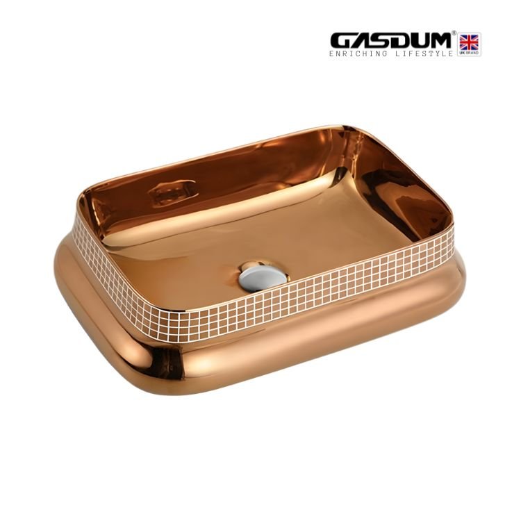 GD-9531 DECORATIVE ART BASIN HIGH QUALITY COUNTER TOP CERAMIC ROUND SHAPE