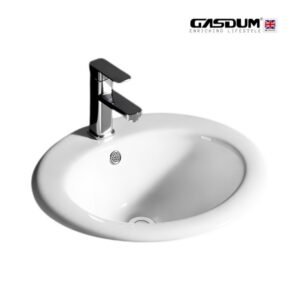 GD-WK3827 ART BASIN HIGH QUALITY COUNTER TOP CERAMIC ROUND SHAPE