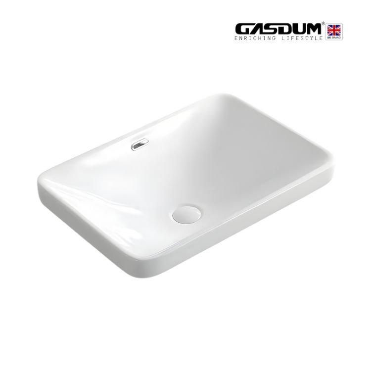 GD-WK9704 ART BASIN HIGH QUALITY COUNTER TOP CERAMIC ROUND SHAPE
