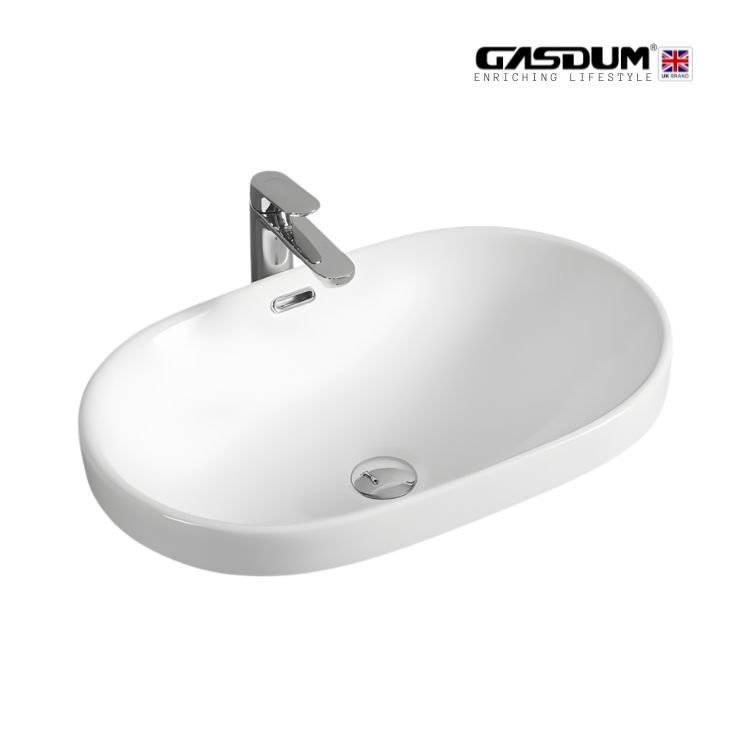 GD-WK9706 ART BASIN HIGH QUALITY COUNTER TOP CERAMIC ROUND SHAPE