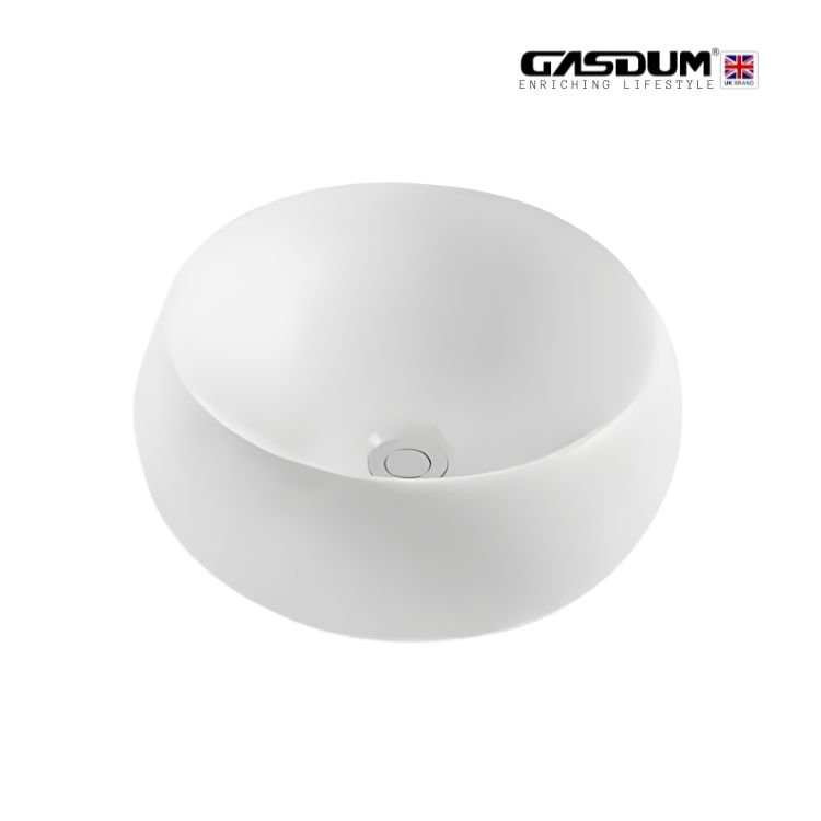 GD-WK9736 ART BASIN HIGH QUALITY COUNTER TOP CERAMIC ROUND SHAPE