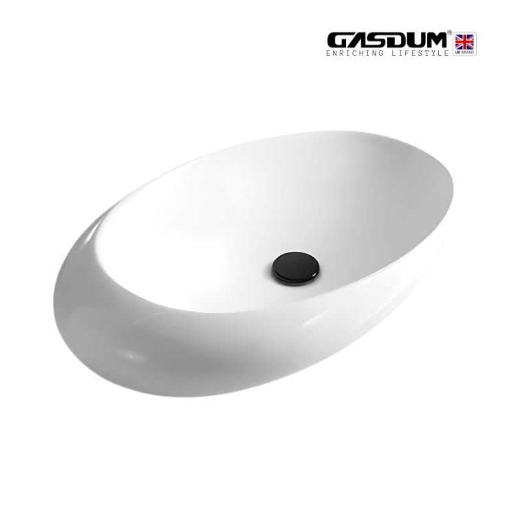 GD-WK9751 ART BASIN HIGH QUALITY COUNTER TOP CERAMIC ROUND SHAPE