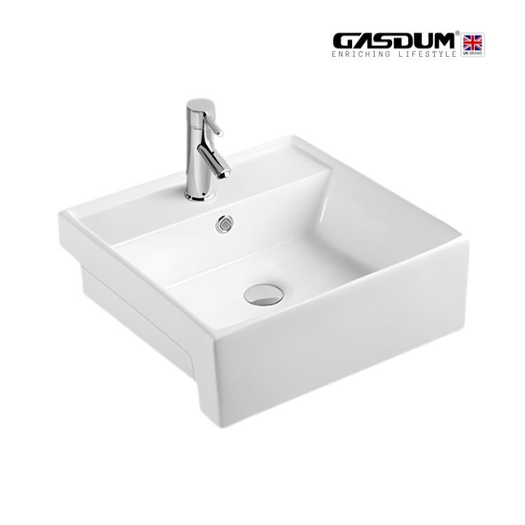 GD-WK9809 ART BASIN HIGH QUALITY COUNTER TOP CERAMIC ROUND SHAPE