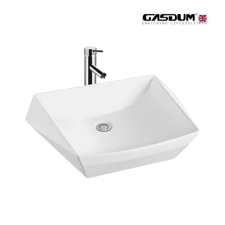 GD-WK9827 ART BASIN HIGH QUALITY COUNTER TOP CERAMIC ROUND SHAPE
