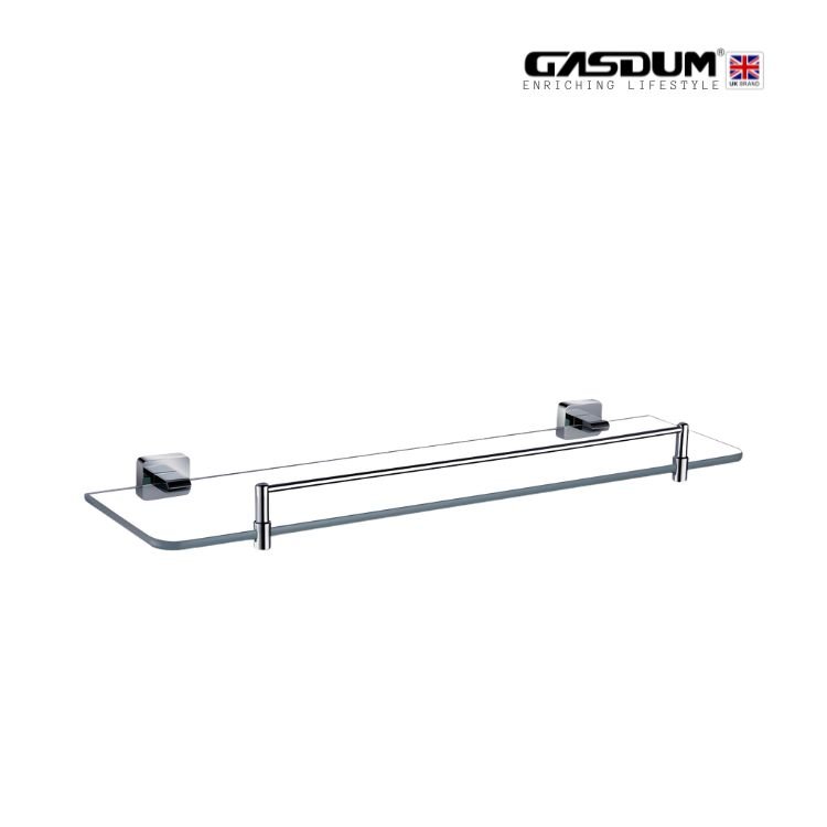 GD-4613 PREMIUM CHROME GLASS SHELF