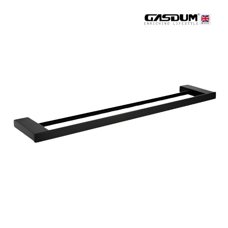 GD-4902 PREMIUM BLACK DOUBLE TOWEL RAIL BAR