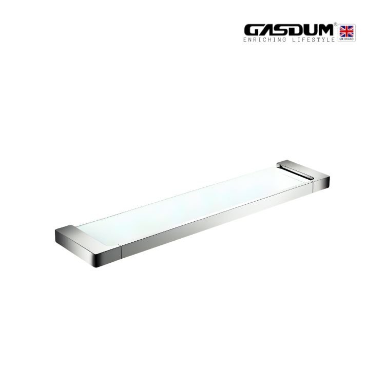 GD-5787 PREMIUM CHROME GLASS SHELF
