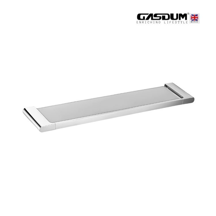 GD-5887 PREMIUM CHROME GLASS SHELF