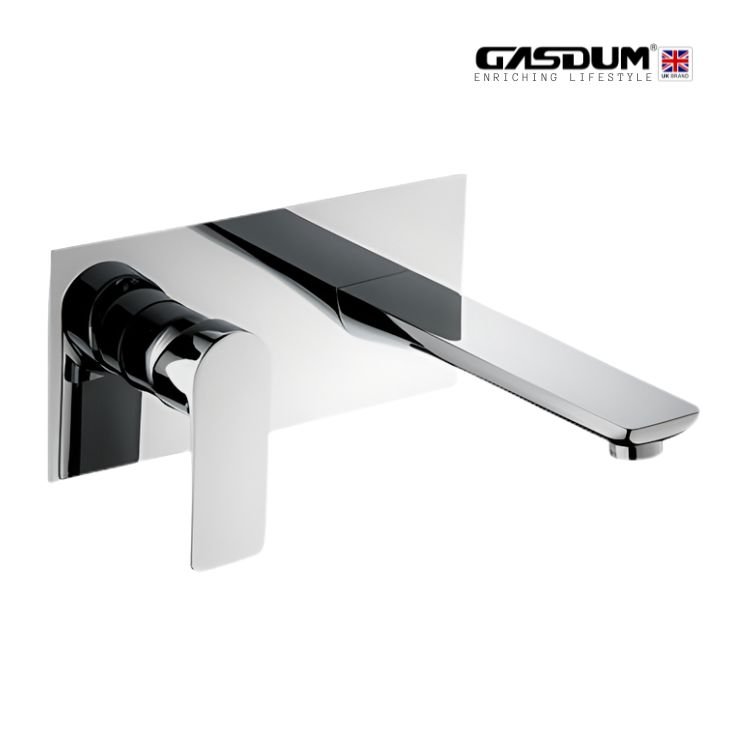 GD-8013 PREMIUM WALL BASIN MIXER CHROME